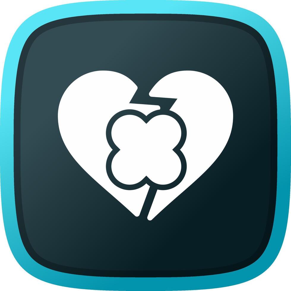 Broken Heart Creative Icon Design vector