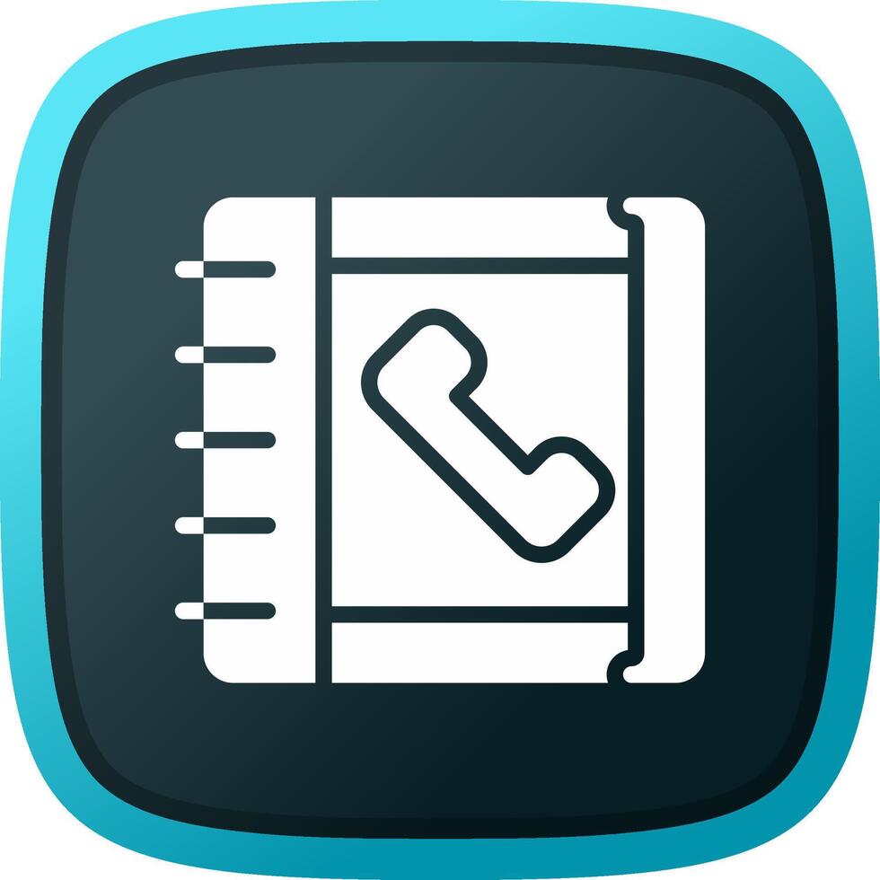 Phonebook Creative Icon Design vector