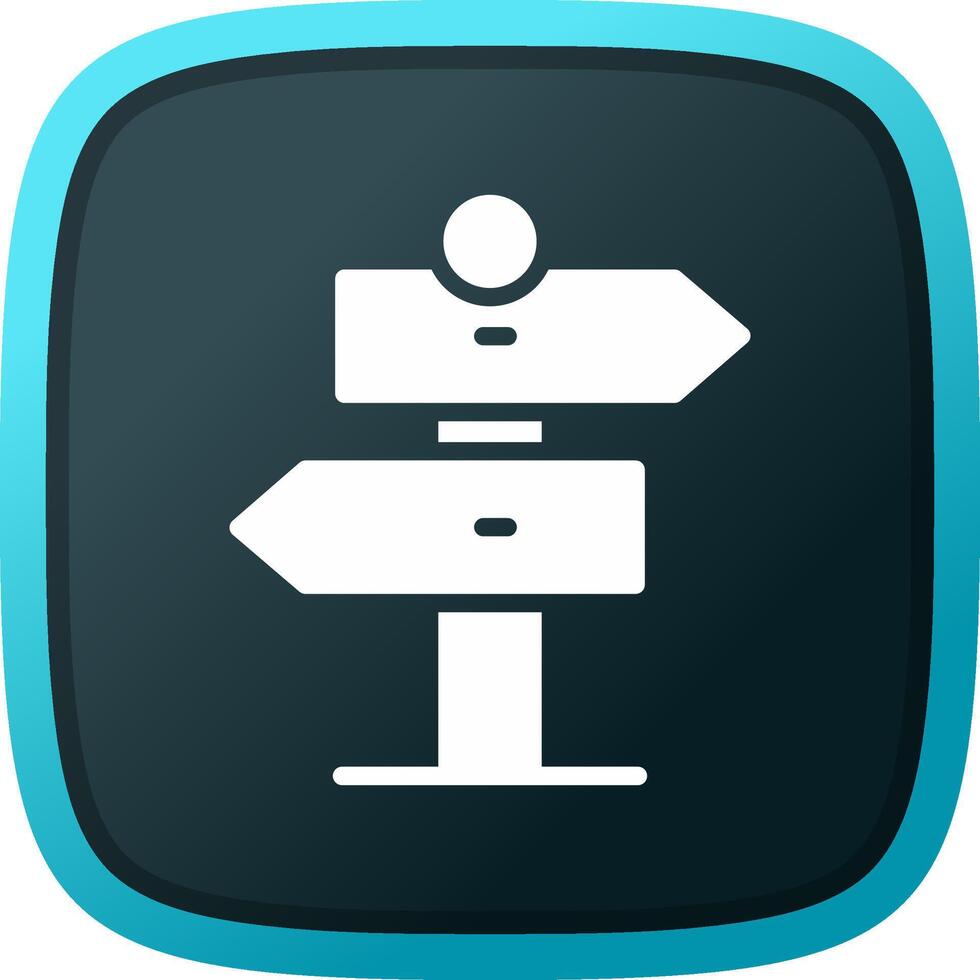 Signpost Creative Icon Design vector