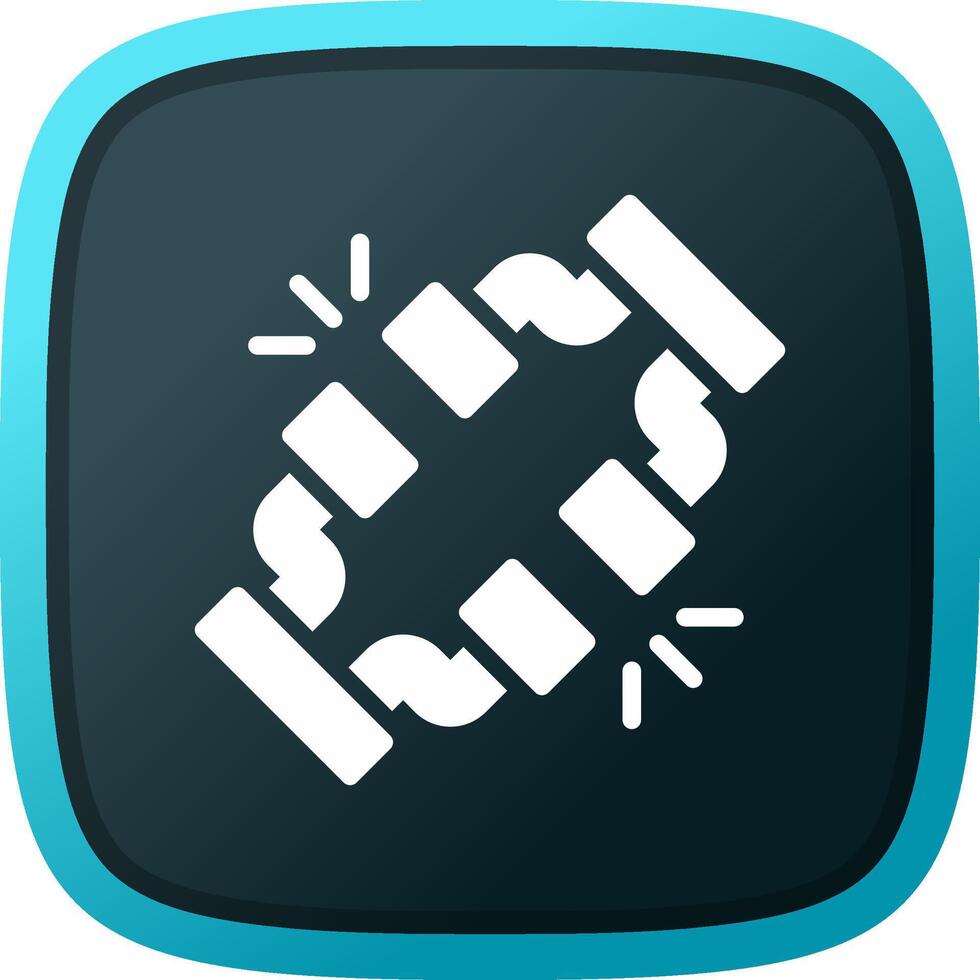 Broken Wire Creative Icon Design vector