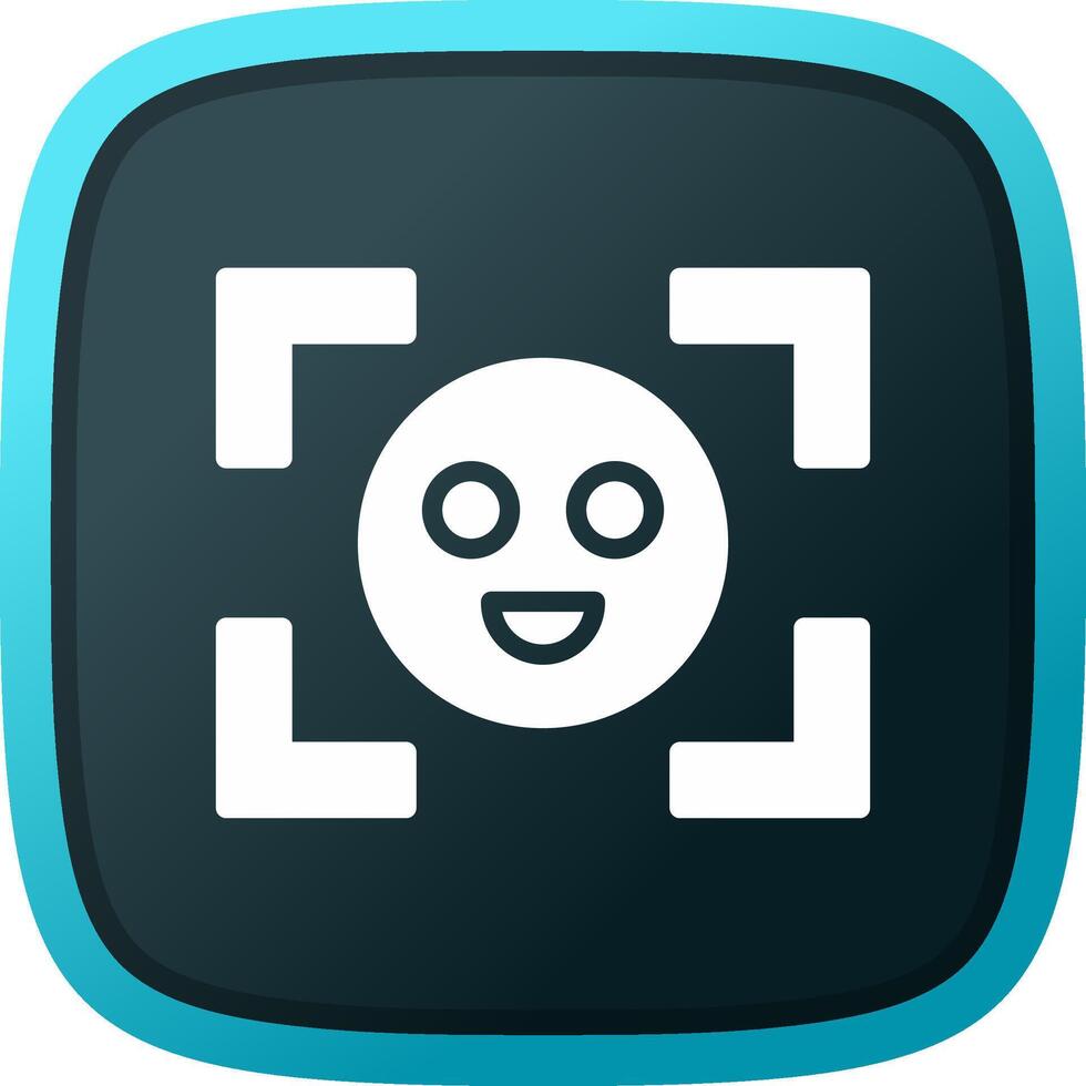Face Detection Creative Icon Design vector