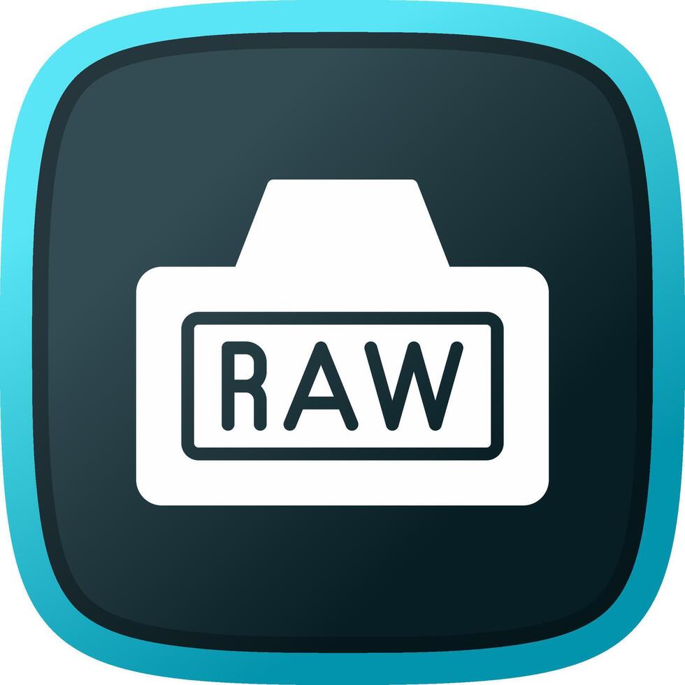 Raw Creative Icon Design vector