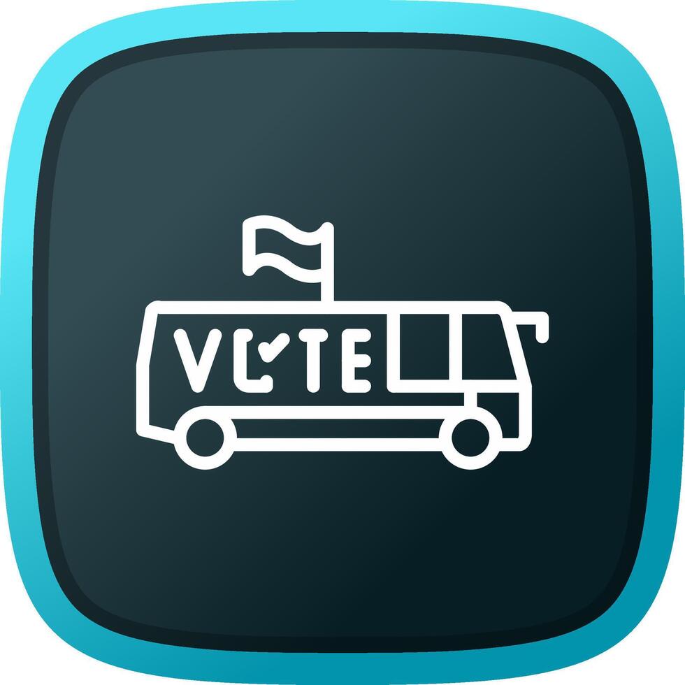 Bus Creative Icon Design vector