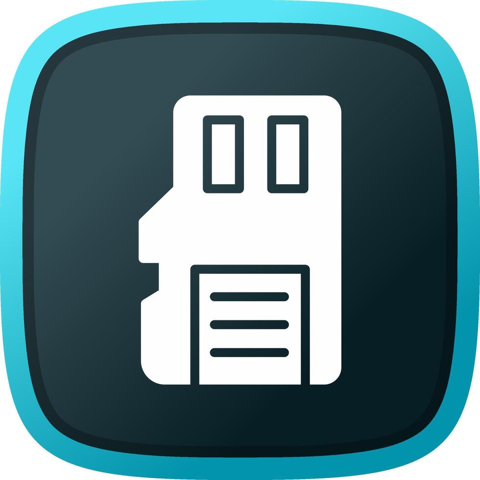 Sd Card Creative Icon Design vector