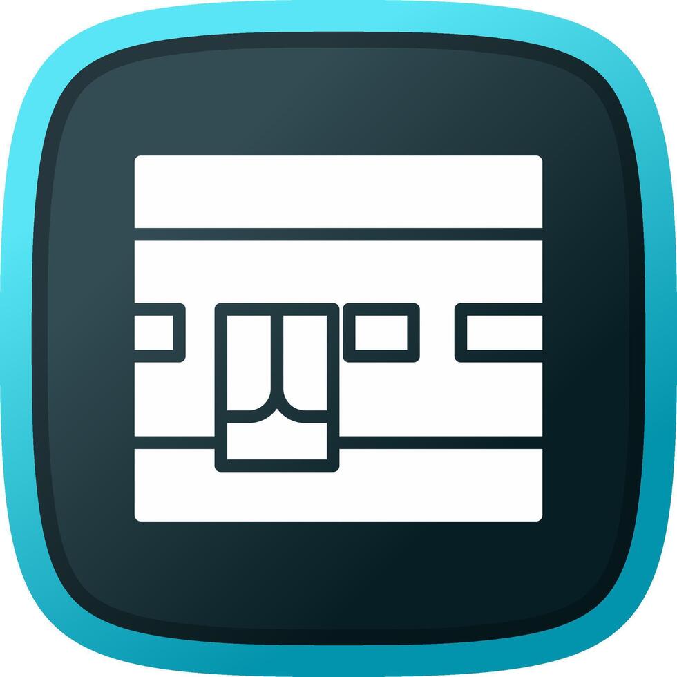 Kaaba Creative Icon Design vector