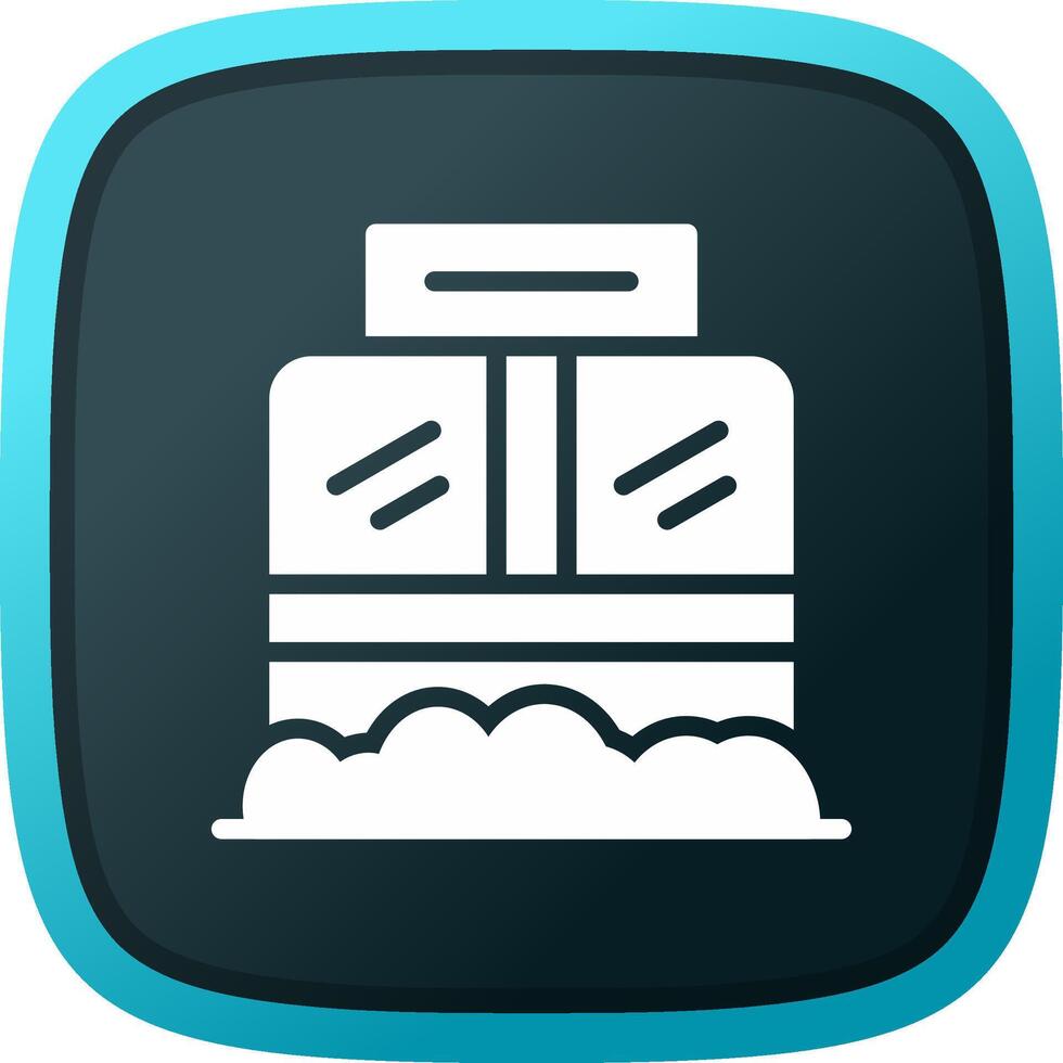 Ticket Box Creative Icon Design vector