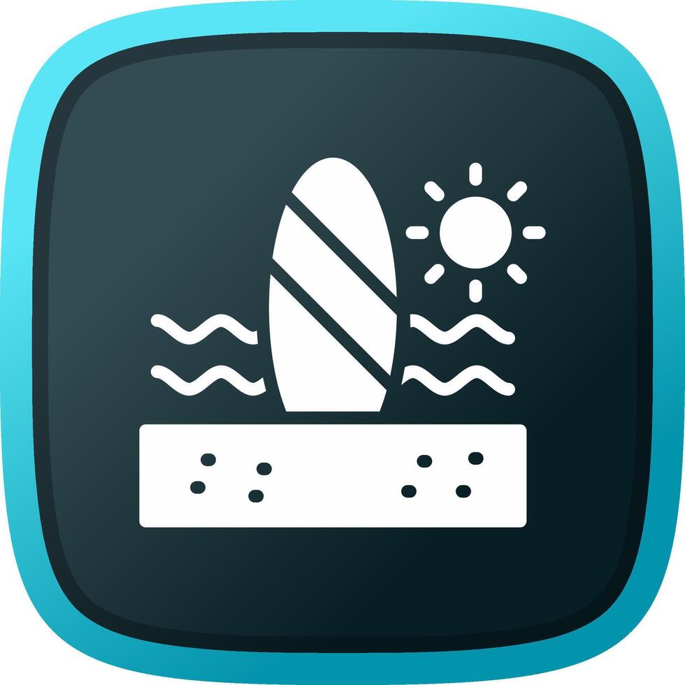 diseño de icono creativo de paddle surf vector