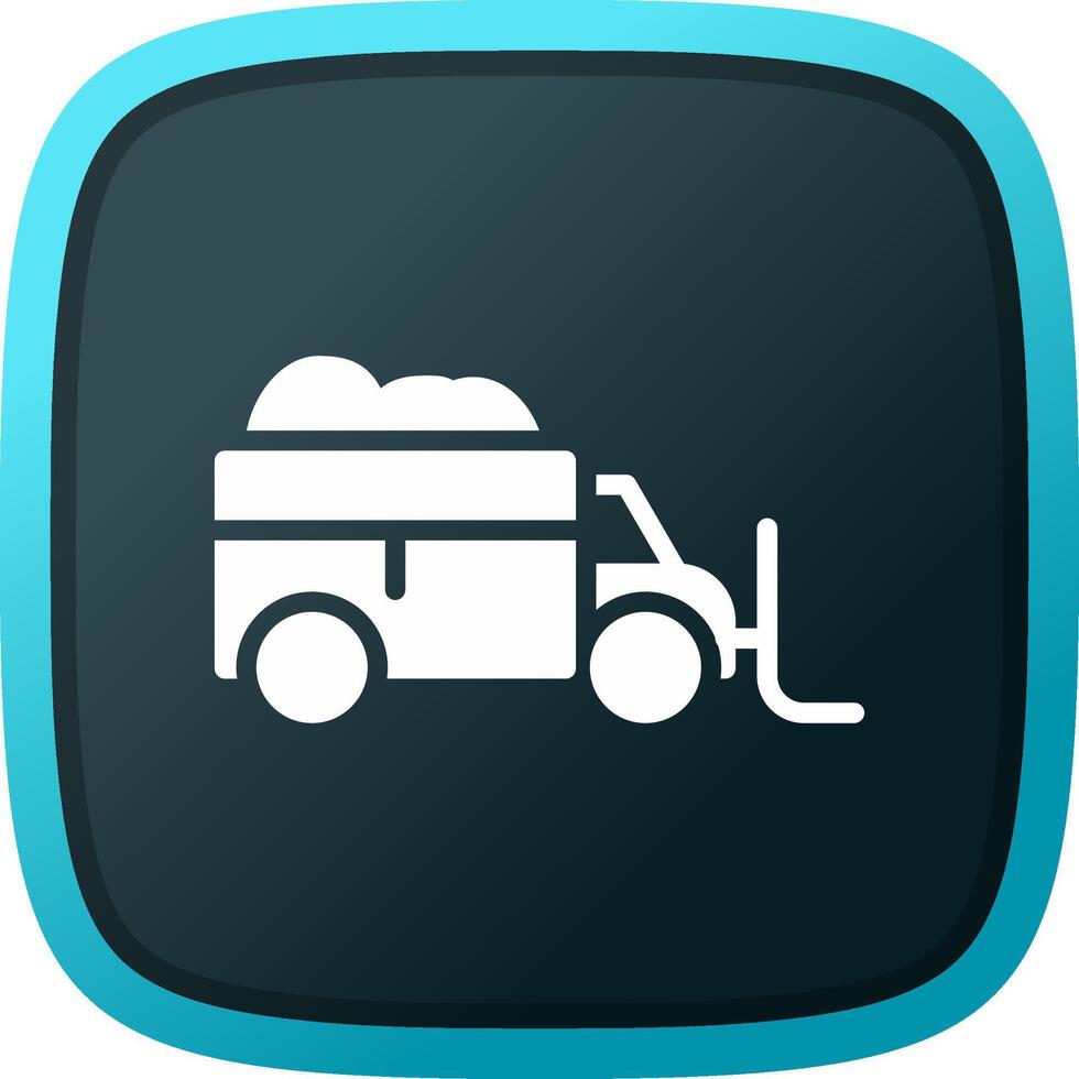 Snowplow Creative Icon Design vector