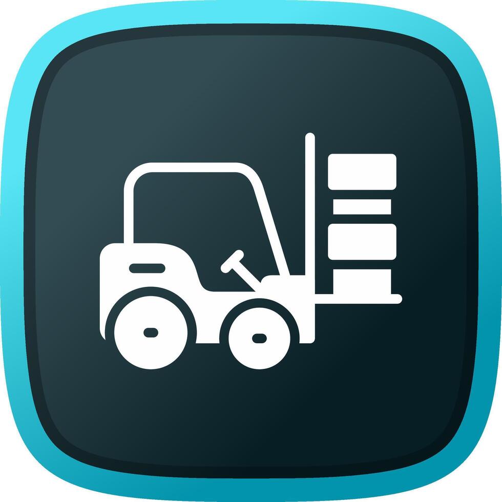 Forklift Creative Icon Design vector