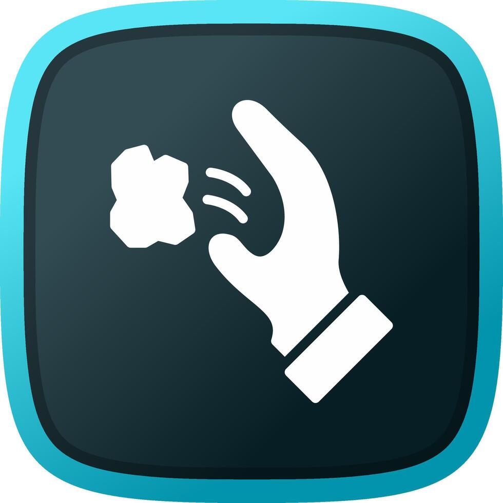 Throwing Trash Creative Icon Design vector