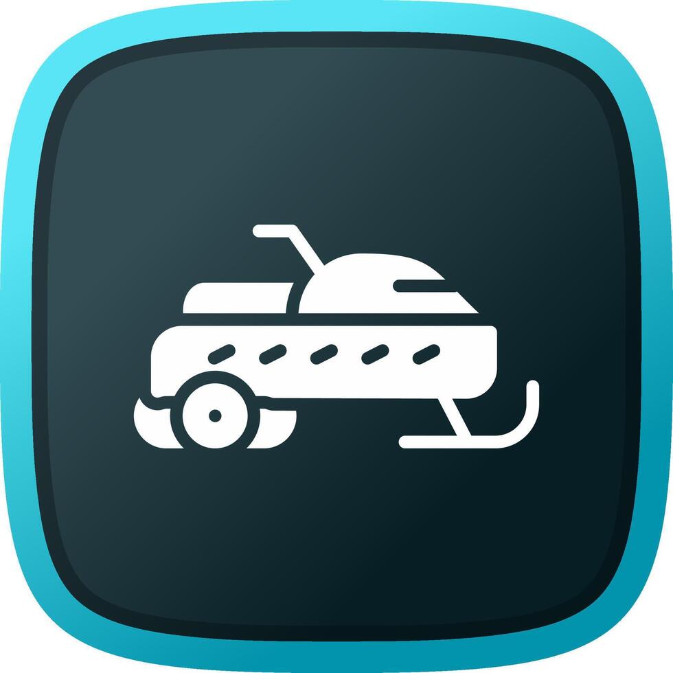 Snowmobile Creative Icon Design vector