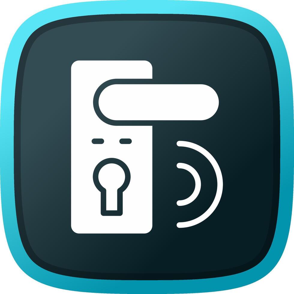 Door Lock Creative Icon Design vector