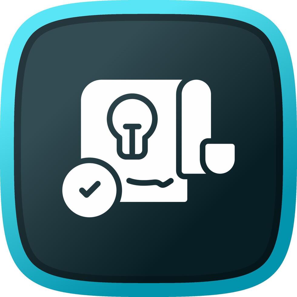 Patent Creative Icon Design vector