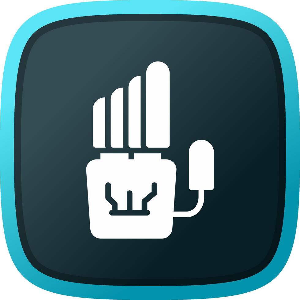 Robot Hand Creative Icon Design vector