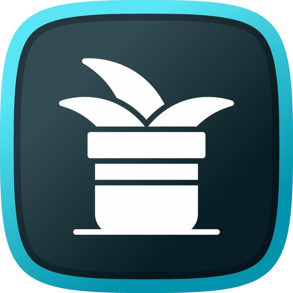 Plant Pot Creative Icon Design vector