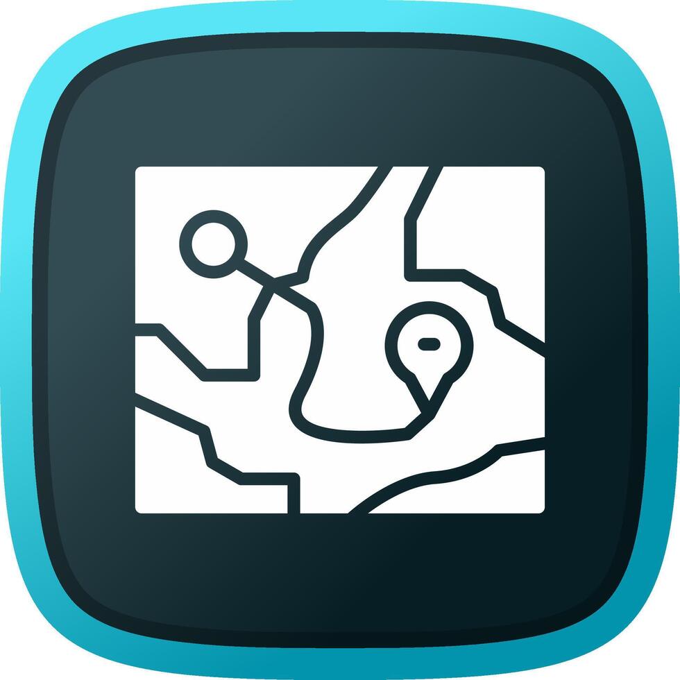 Map Creative Icon Design vector