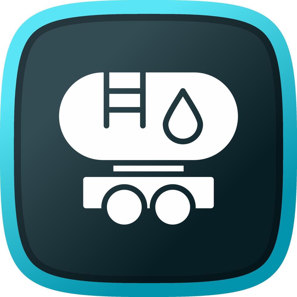 Tanker Truck Creative Icon Design vector