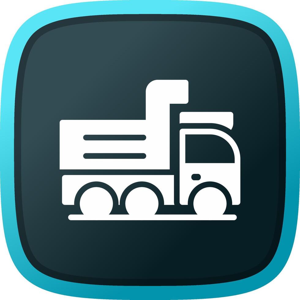 Dump Truck Creative Icon Design vector