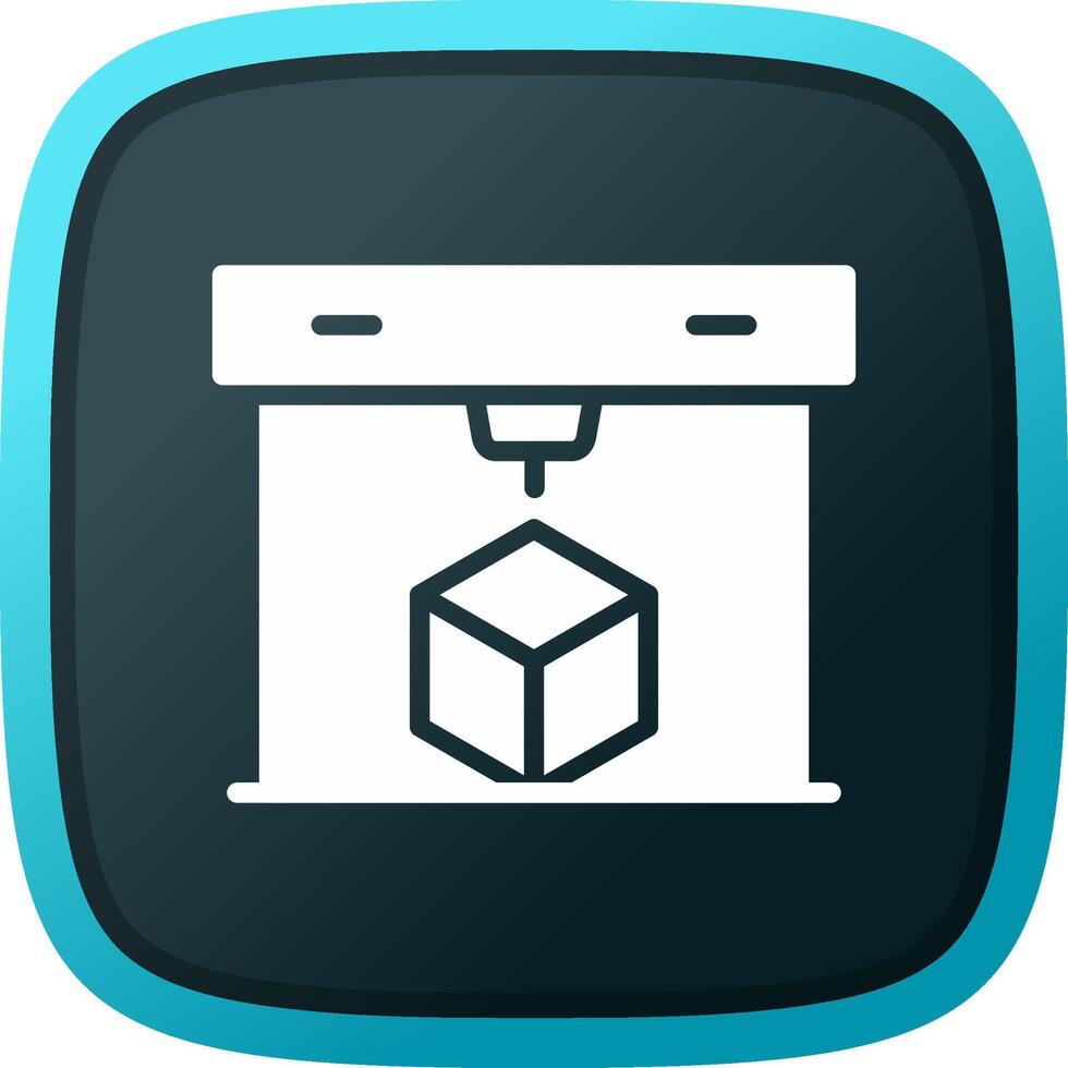 3D Printing Creative Icon Design vector