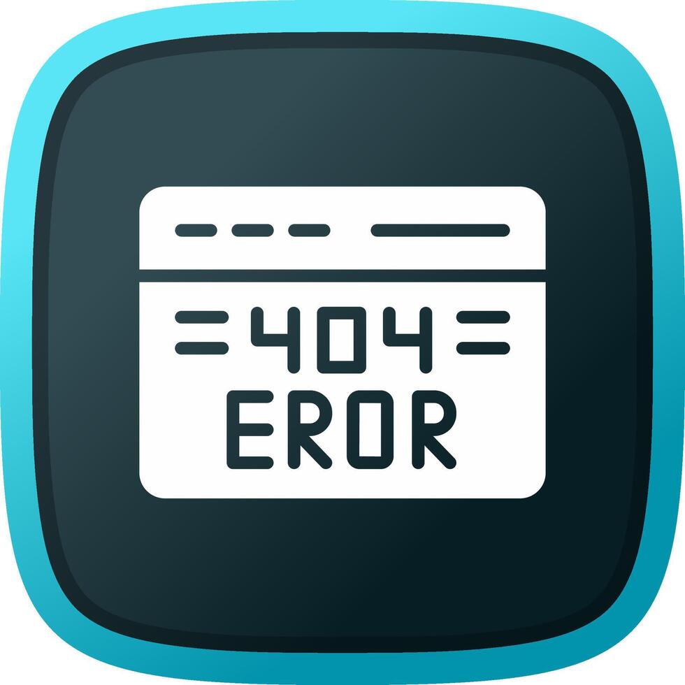 404 Error Creative Icon Design vector