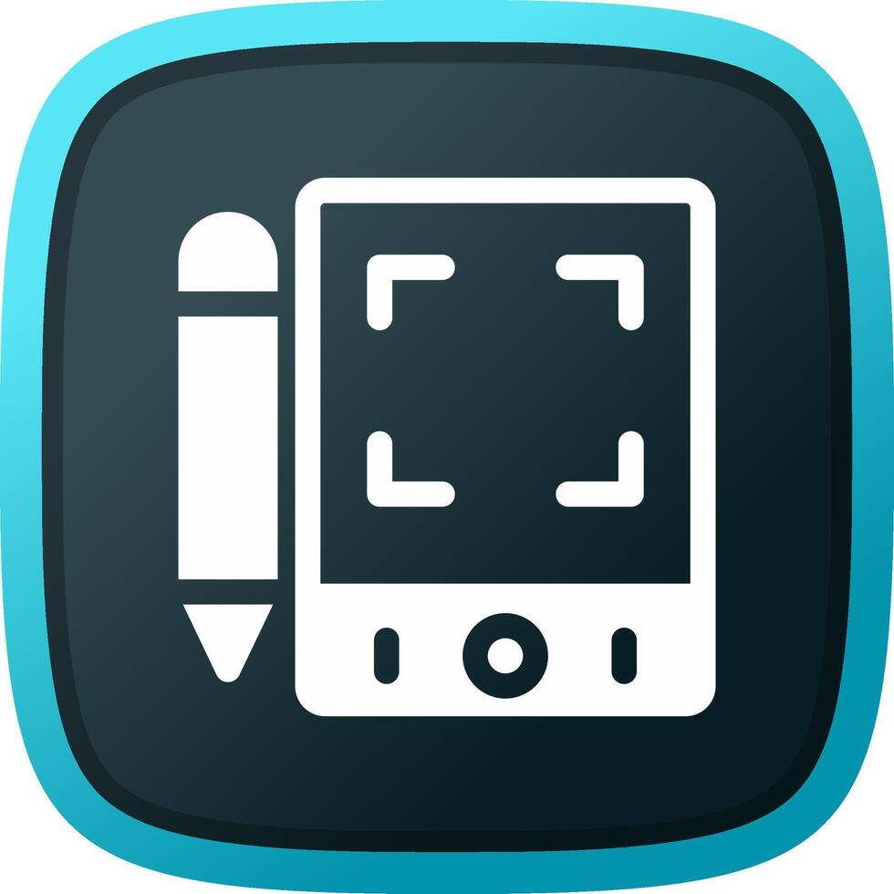 Pen Tablet Creative Icon Design vector