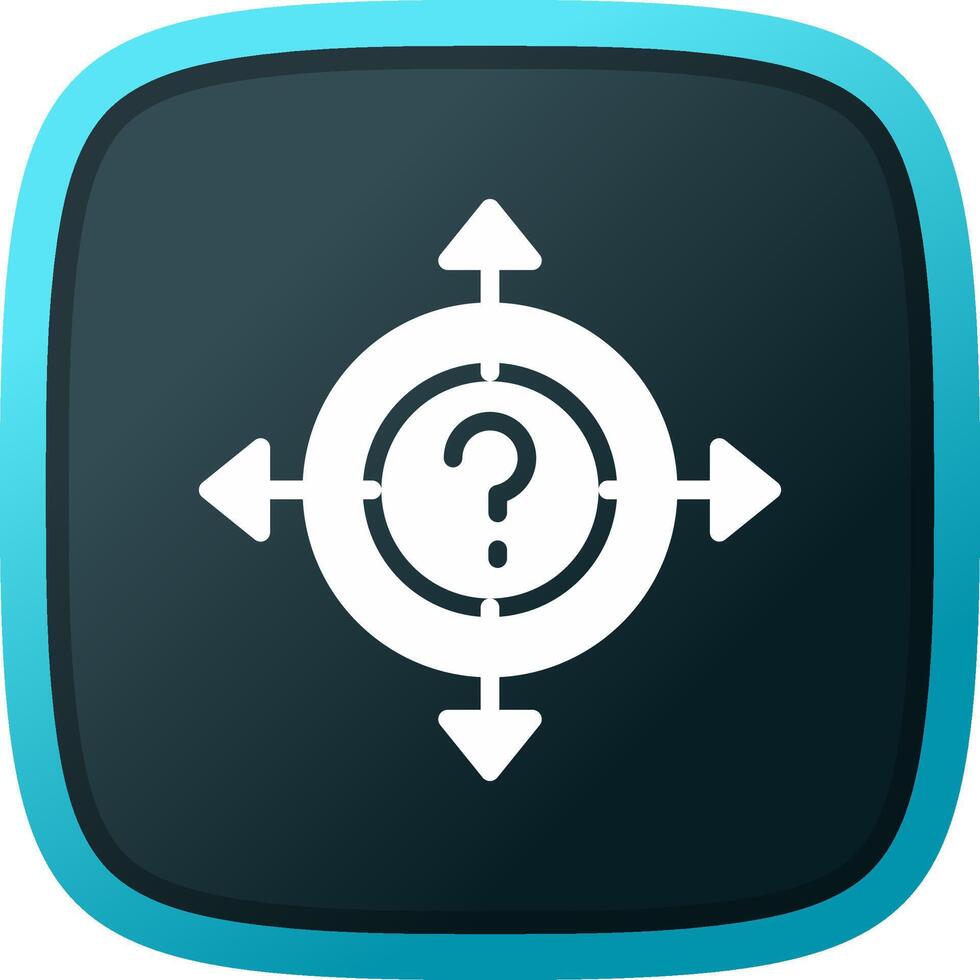 glyph Gradient Corner Design vector