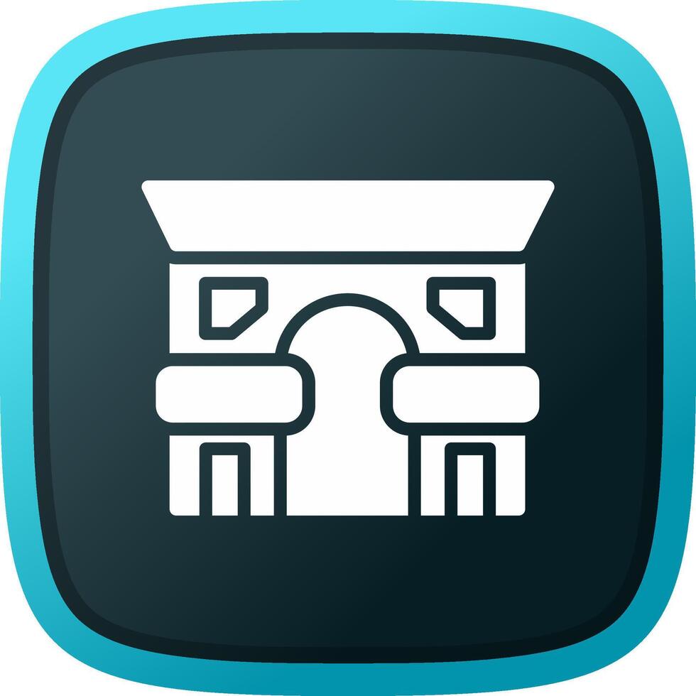 Arc De Triomphe Creative Icon Design vector