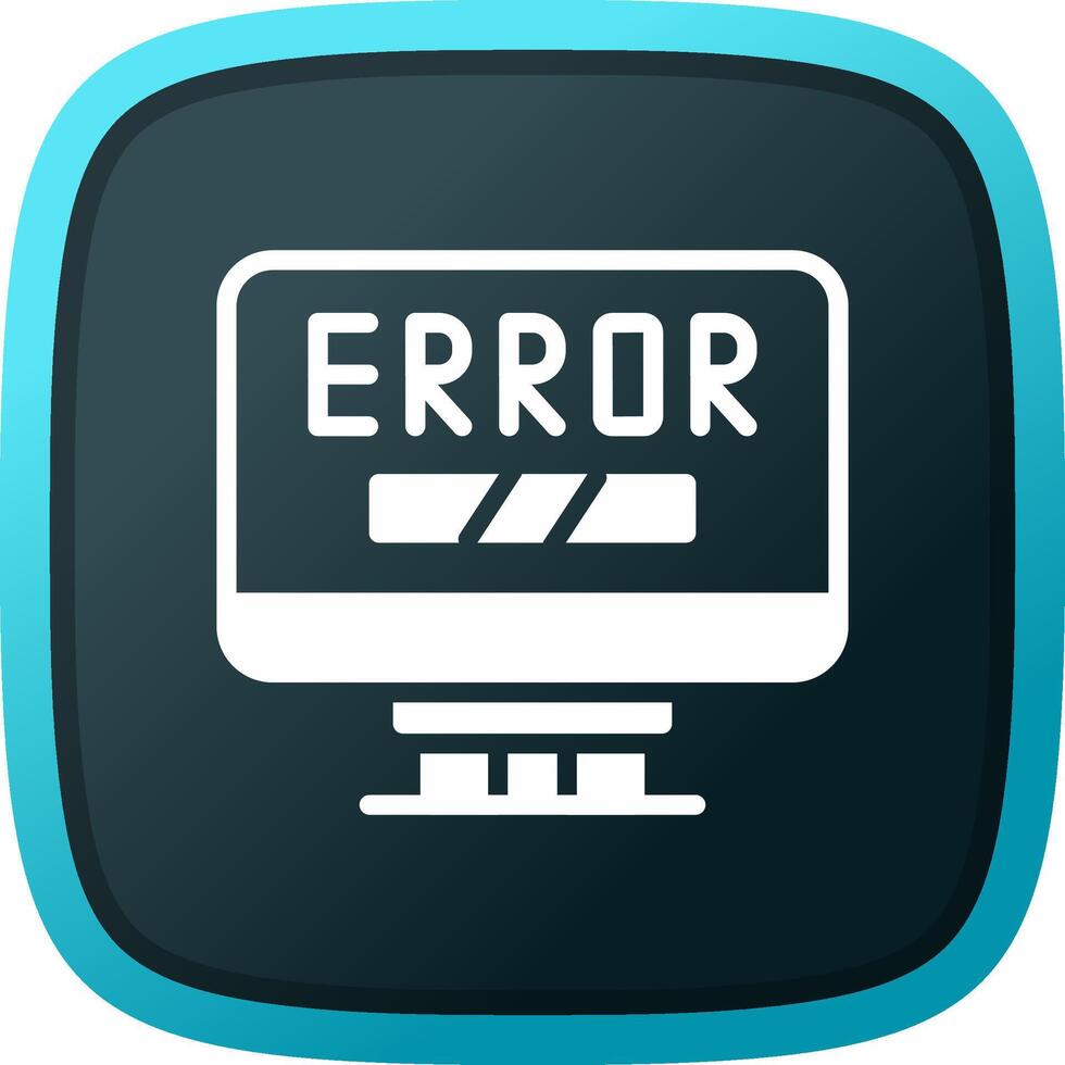 Error Creative Icon Design vector