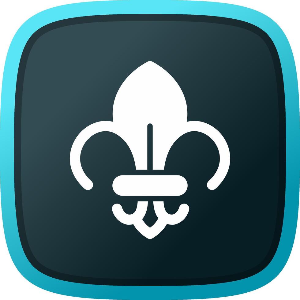 Fleur De Lis Creative Icon Design vector