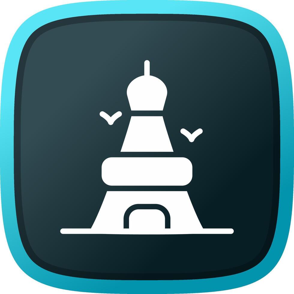 Eiffel Tower Creative Icon Design vector