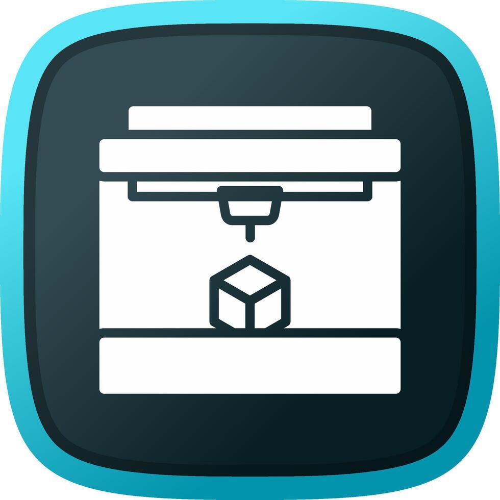 3D Printing Creative Icon Design vector