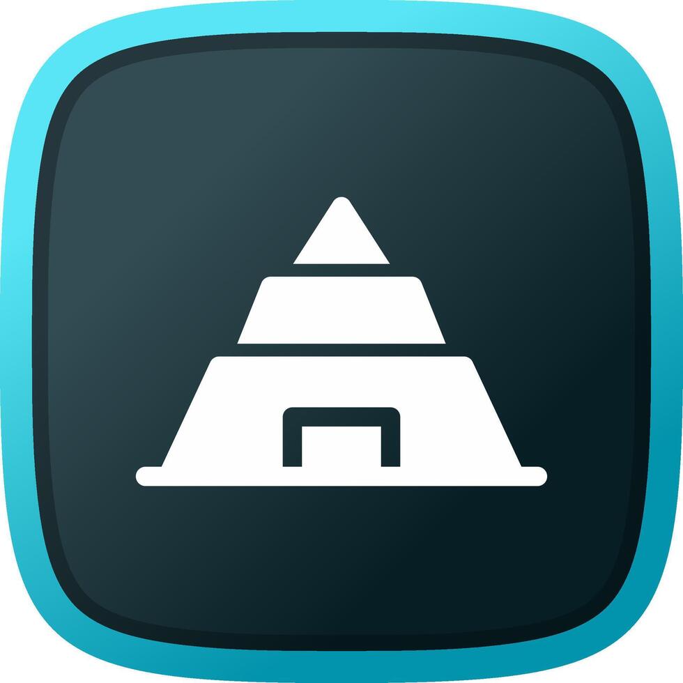 Pyramid Creative Icon Design vector