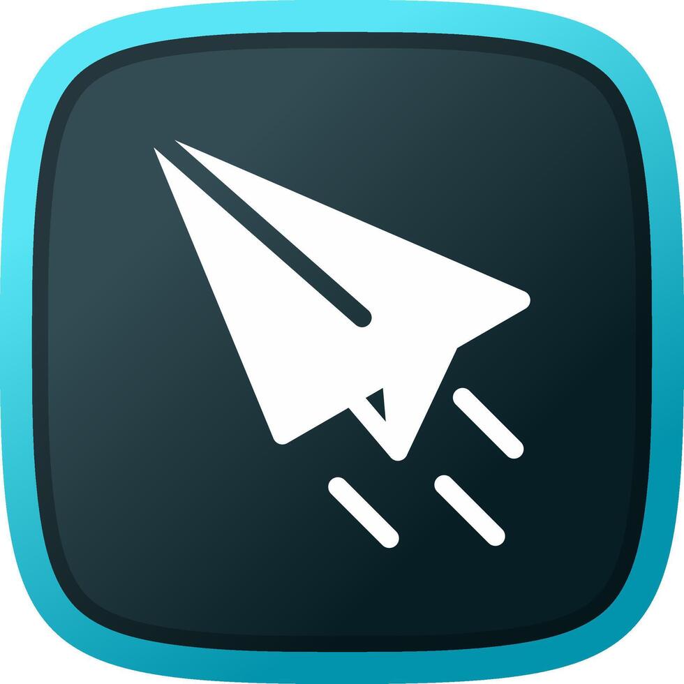 Paper Plane Creative Icon Design vector