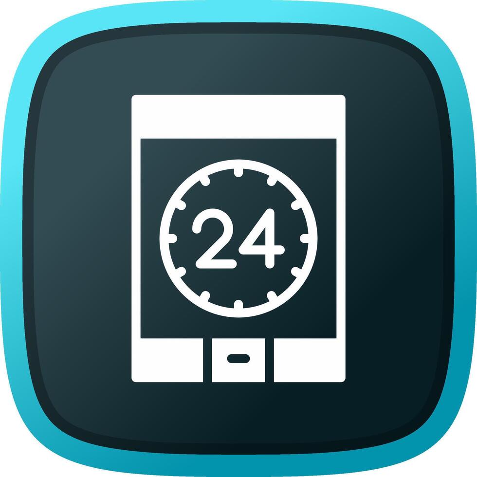 24 Hour Service Creative Icon Design vector