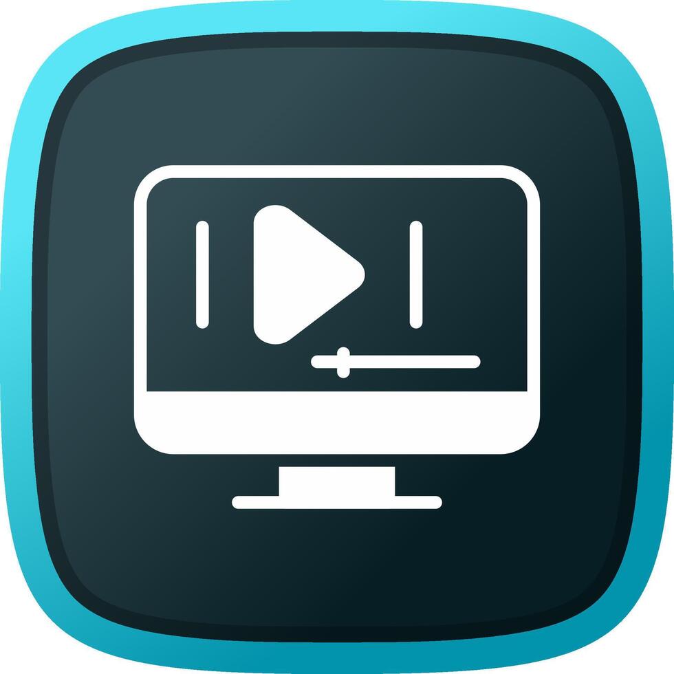 vídeo jugar creativo icono diseño vector