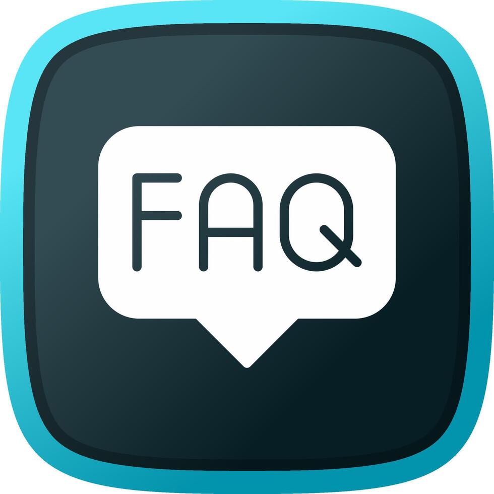 FAQ Creative Icon Design vector