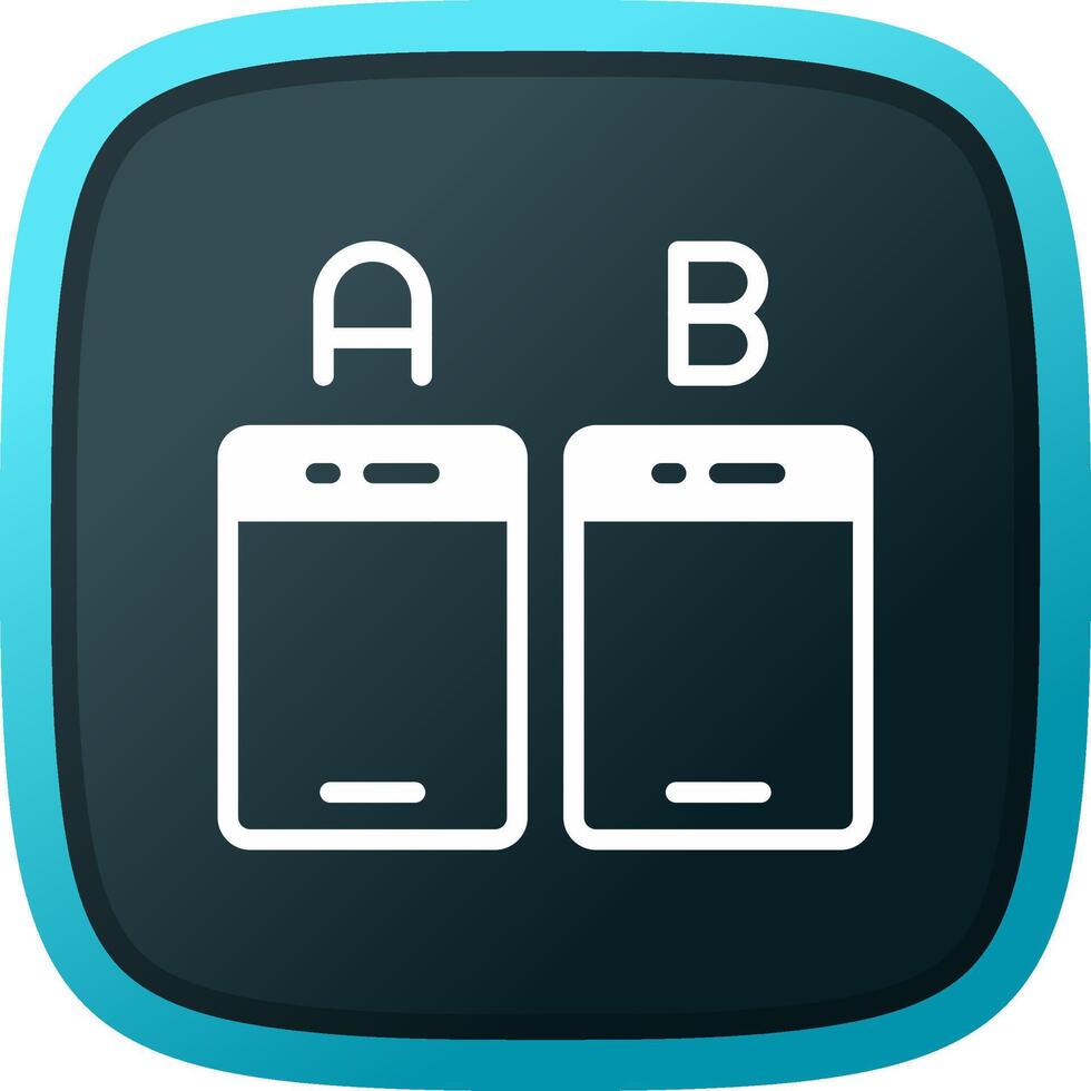 Ab Testing Creative Icon Design vector