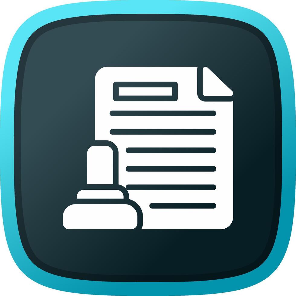 Legal Document Creative Icon Design vector