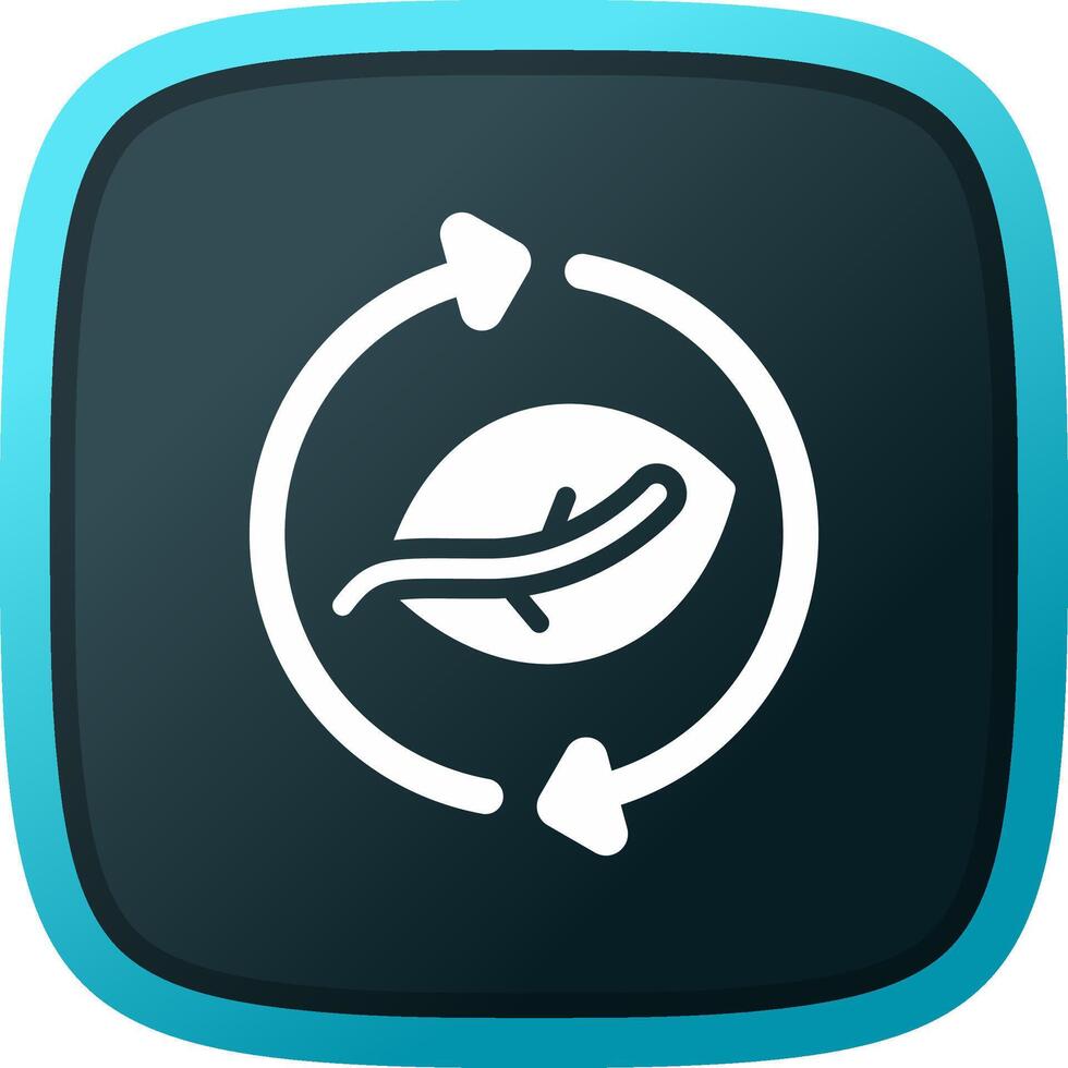 Leaf Recycle Creative Icon Design vector