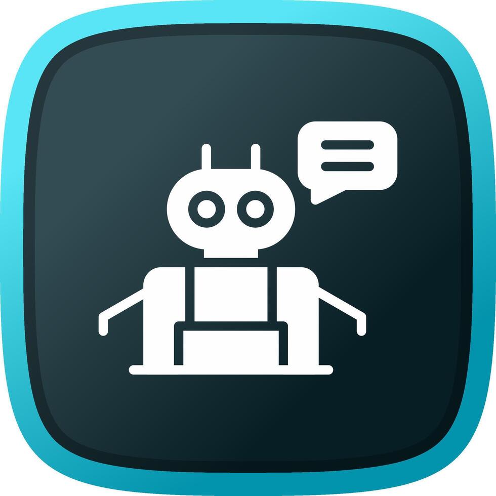 Chatbot Creative Icon Design vector