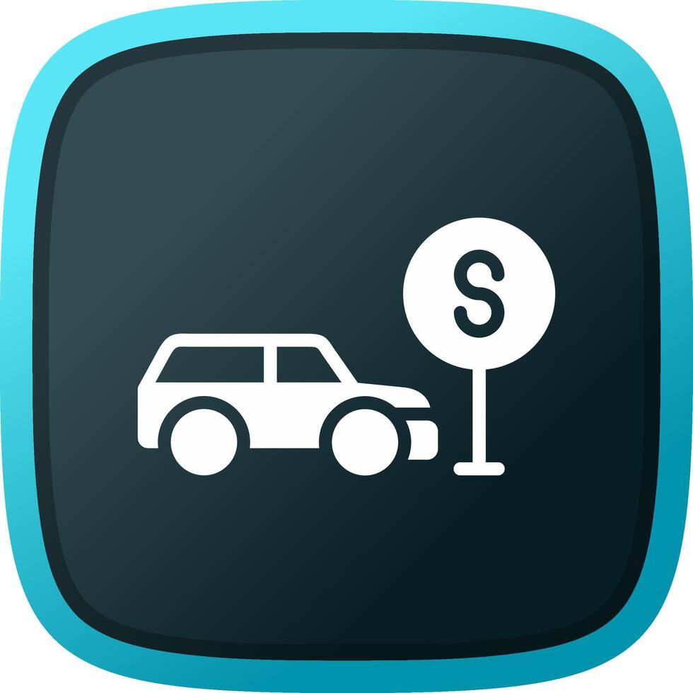 Taxi Stop Creative Icon Design vector