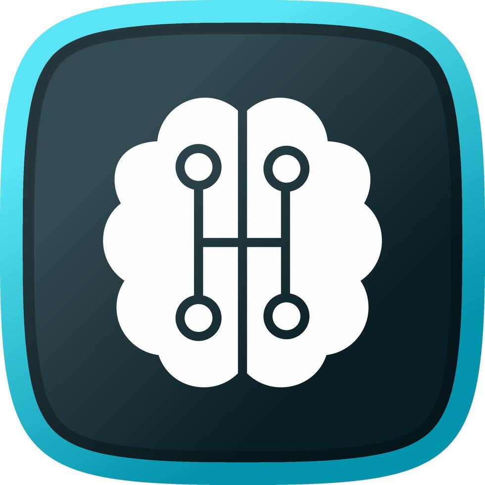 Humanoid Robot Creative Icon Design vector