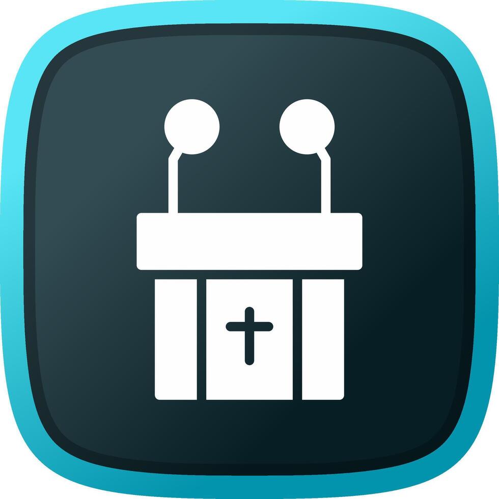 Pulpit Creative Icon Design vector
