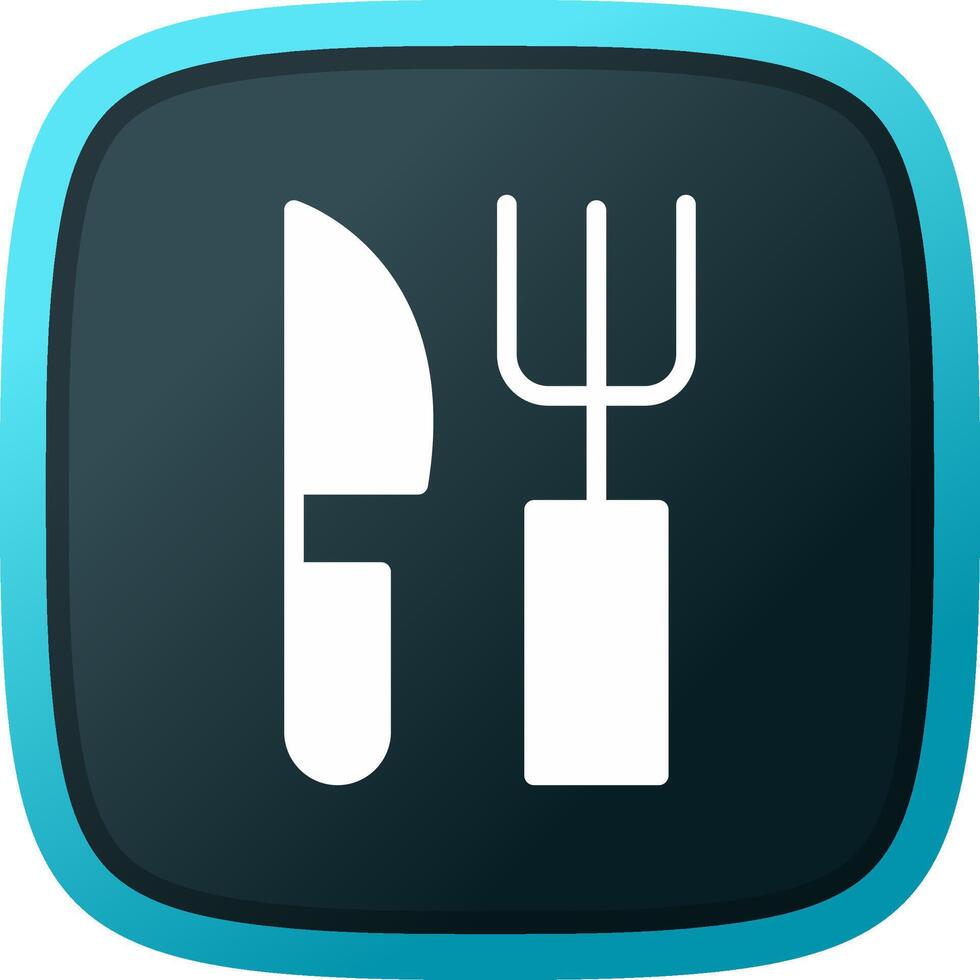 Fork and Knife Creative Icon Design vector