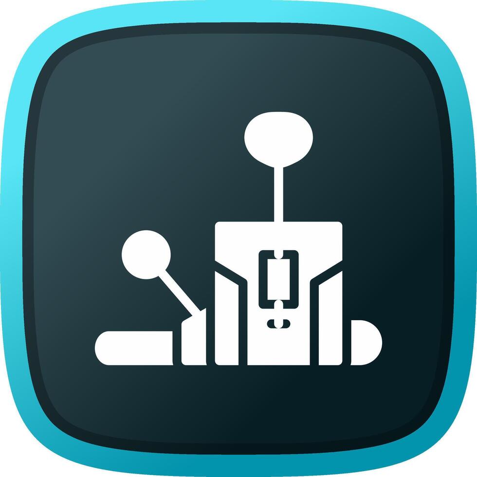 Pilates Chair Creative Icon Design vector