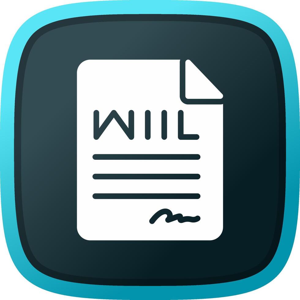 Last Will Creative Icon Design vector