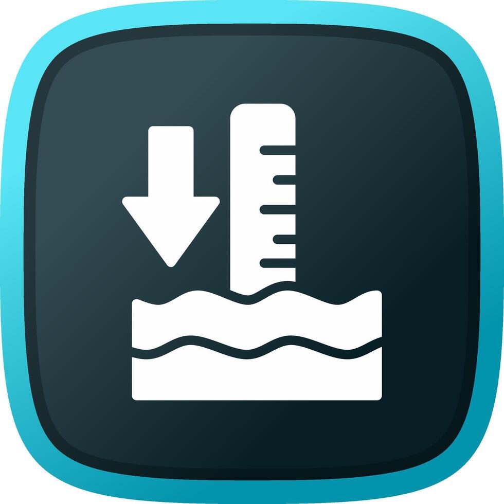 Low Tide Creative Icon Design vector