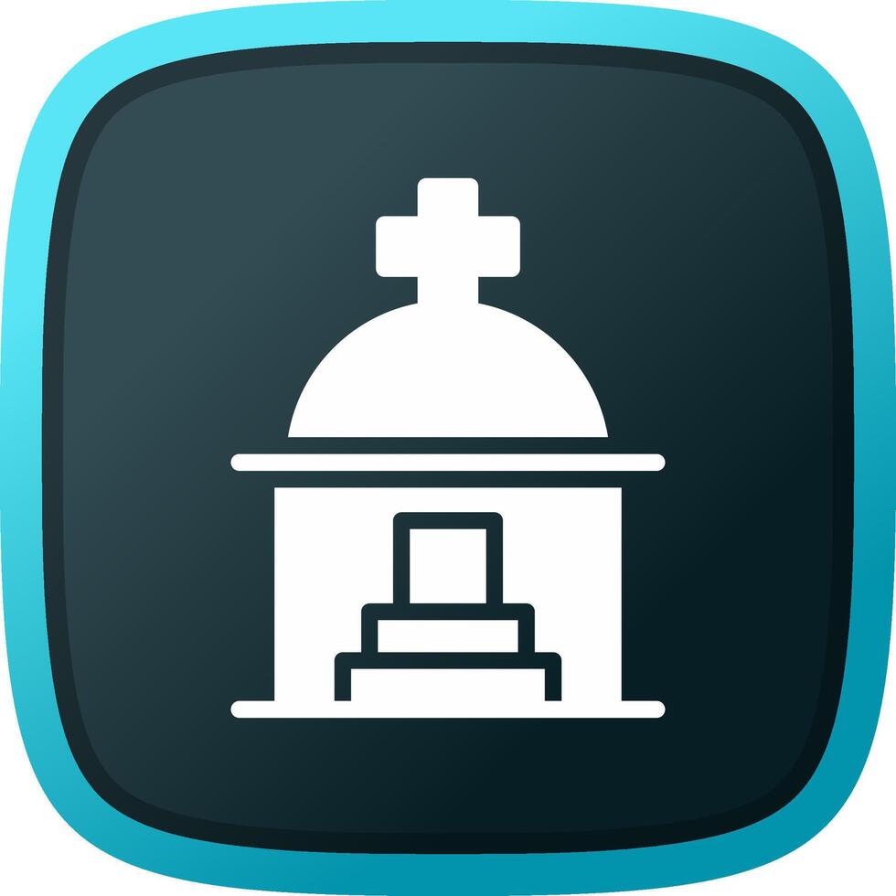 Mausoleum Creative Icon Design vector