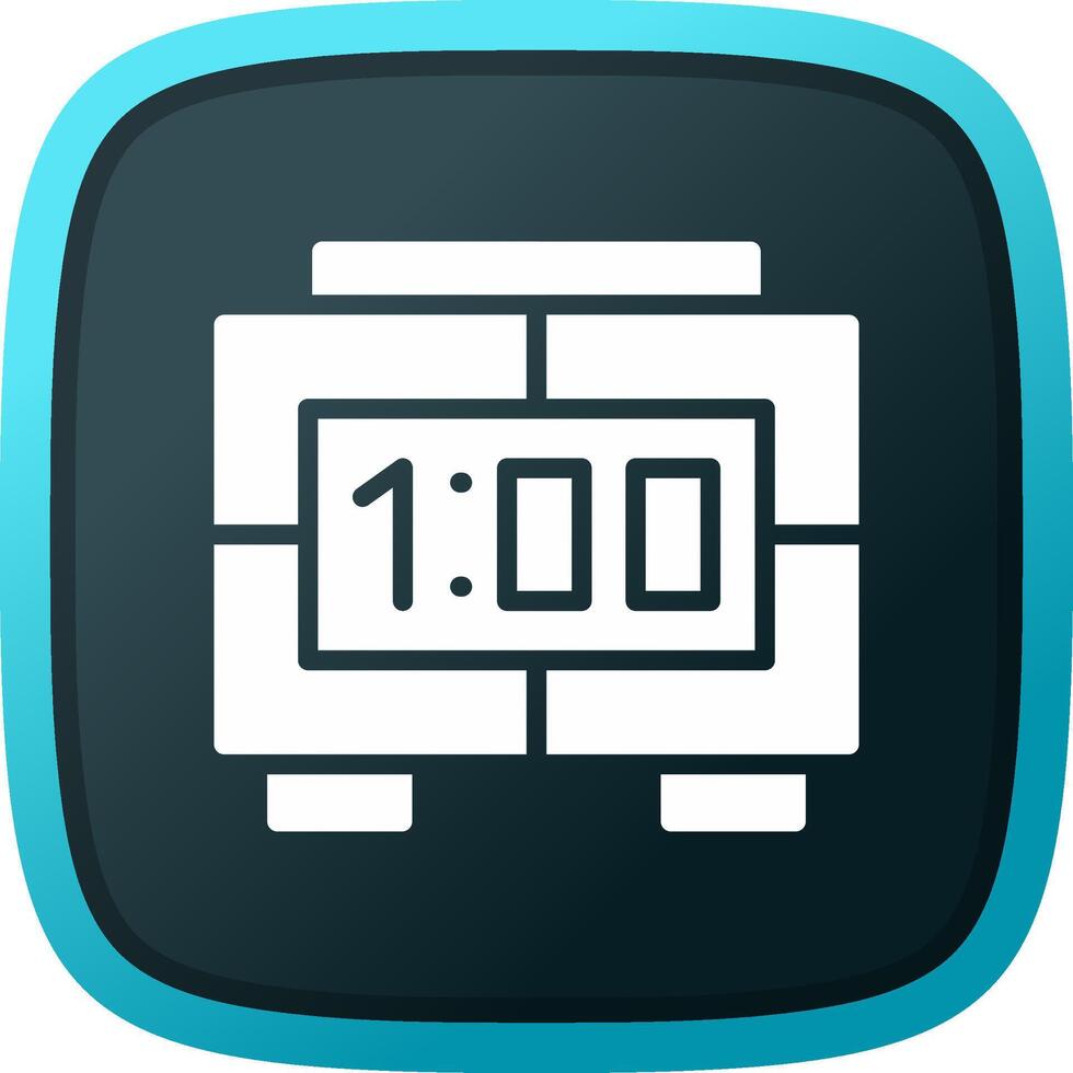 Digital Clock Creative Icon Design vector