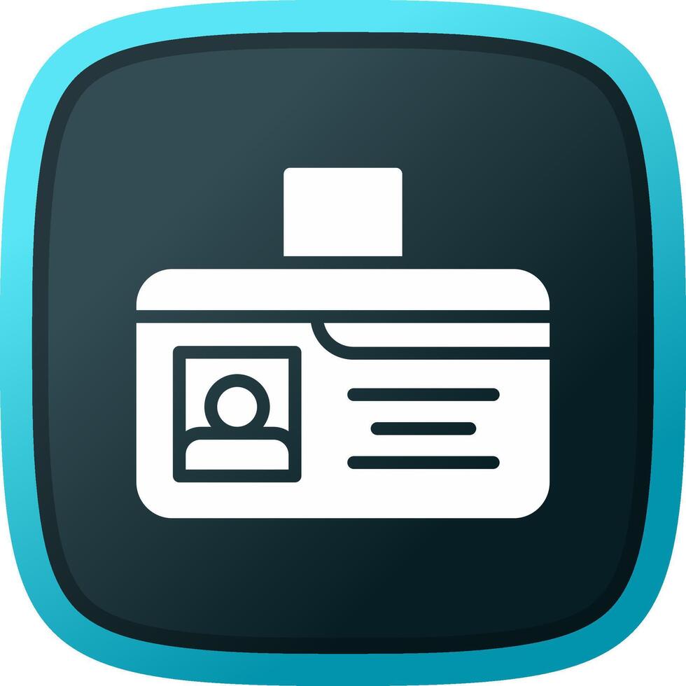 Identification Card Creative Icon Design vector